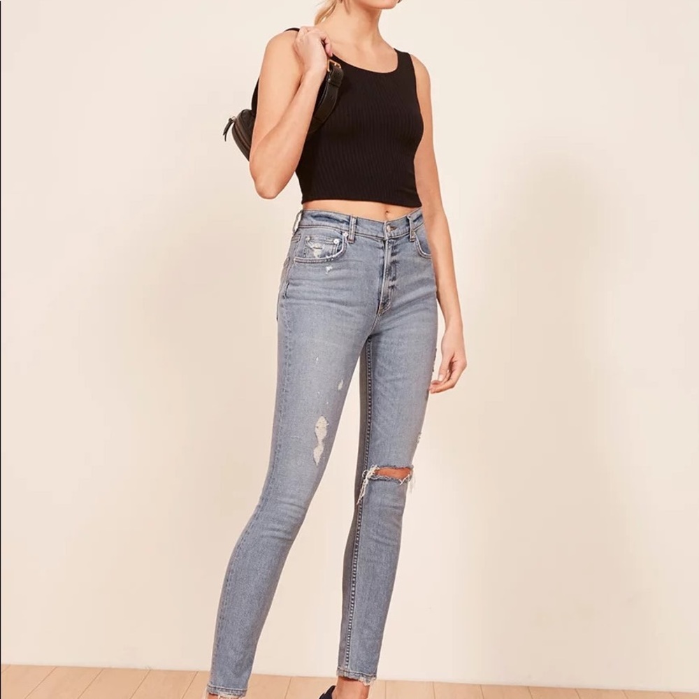 Reformation High and Skinny Jean